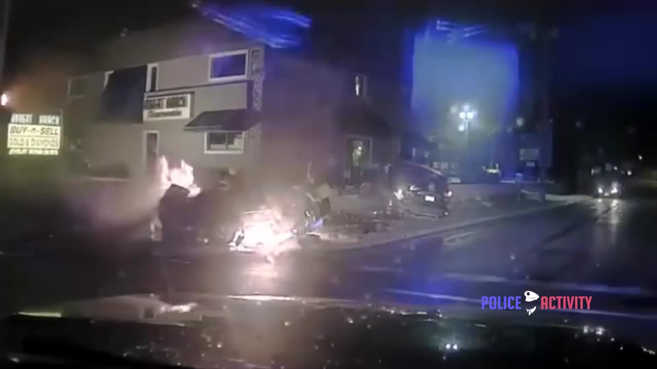 Dashcam Captures Fiery Crash After Police Chase in Wisconsin