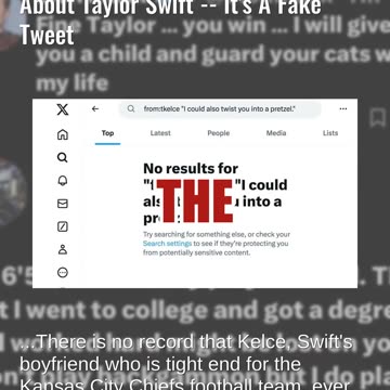 Fact Check: Travis Kelce Did NOT Threaten Elon Musk Over Remarks About Taylor Swift -- Fake Tweet