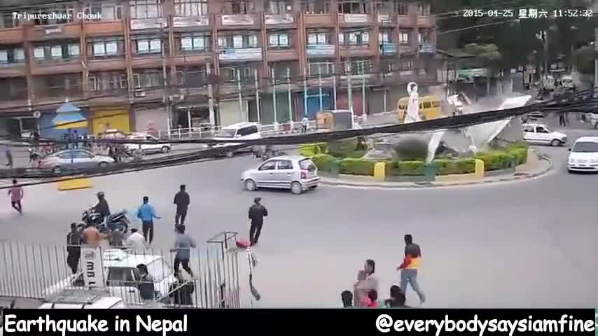 Nepal Earthquake Live CCTV footage from 10 spots