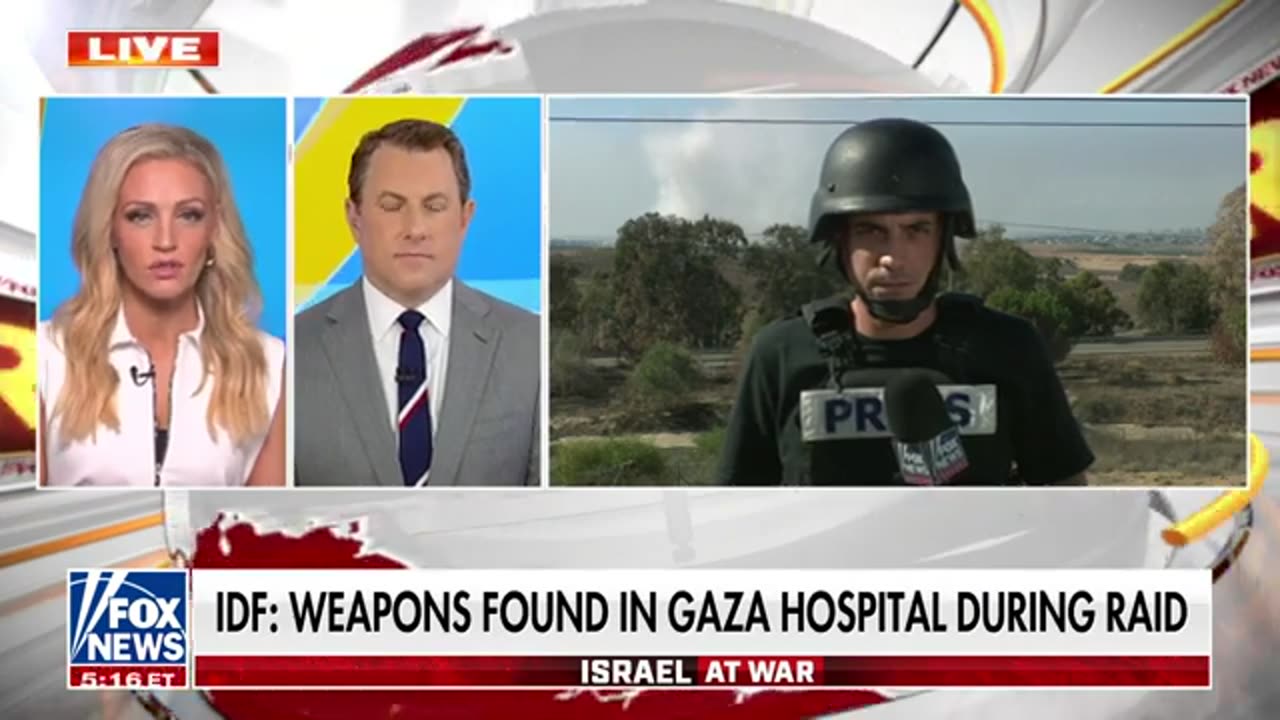 Trey Yingst enters Gaza hospital with Israeli military