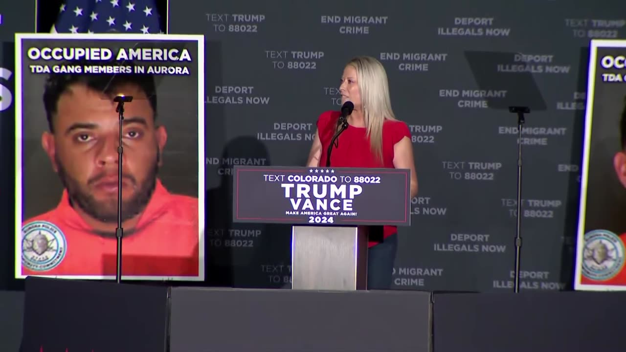 Aurora City Councilwoman Danielle Jurinsky Speaks at Donald Trump Rally