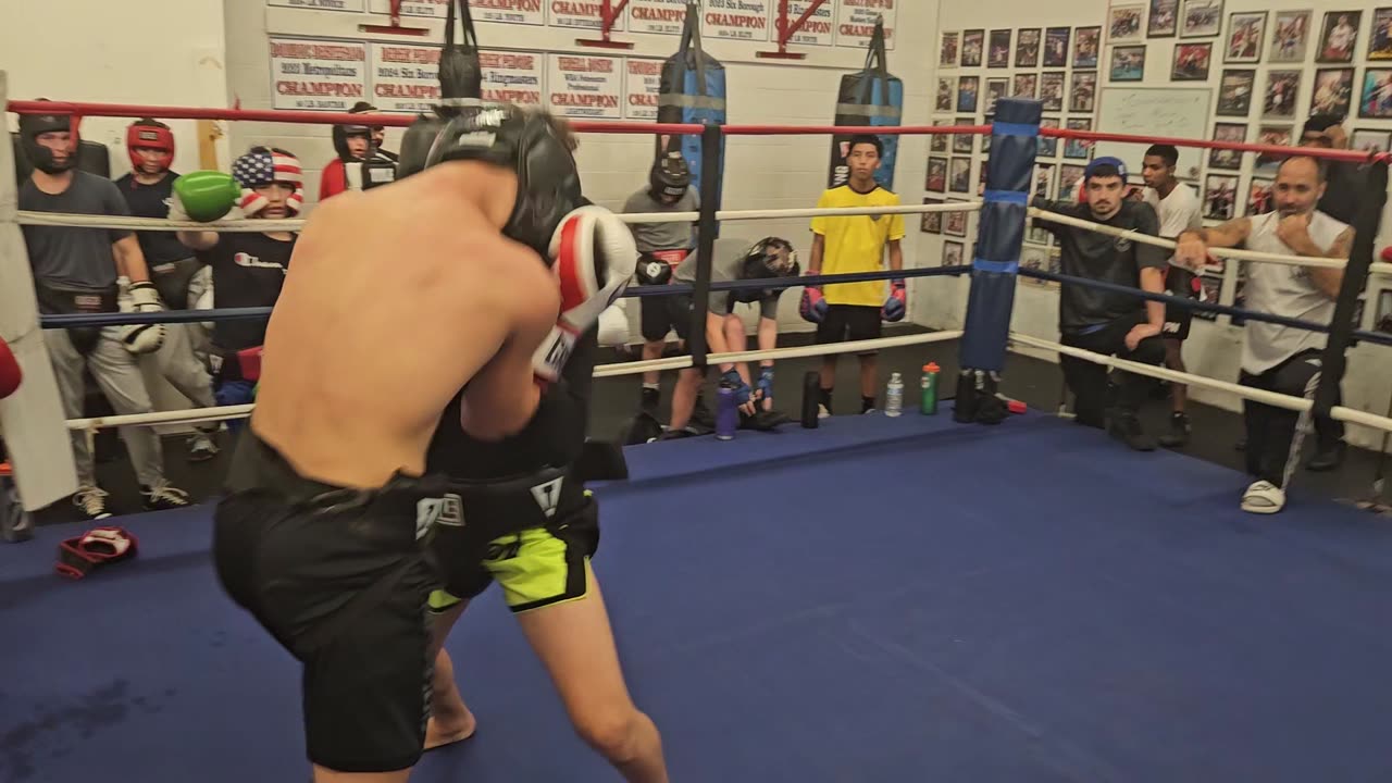 Joey sparring Eddie 3. 10/10/24