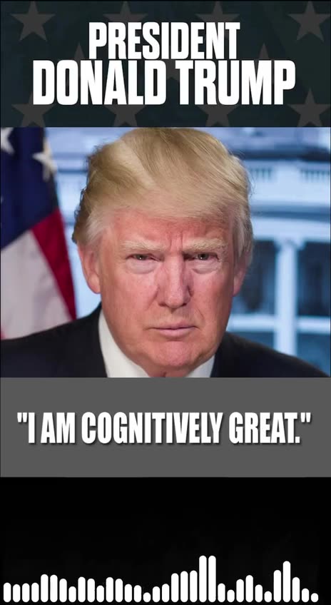 President Trump suggests a televised cognitive test