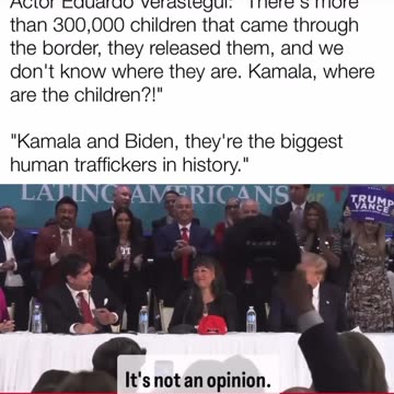 "Kamala And Biden, They Are The Biggest Human Traffickers In History"