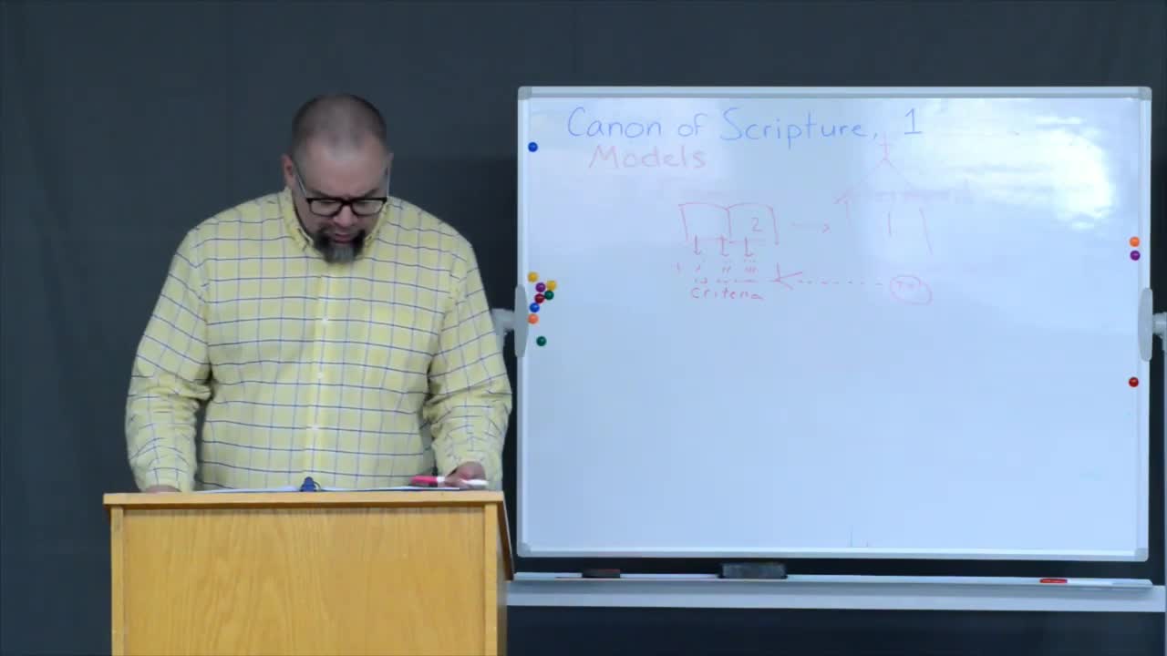 The Canon of Scripture, Part 1