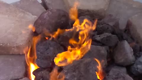 Flame in slow-mo