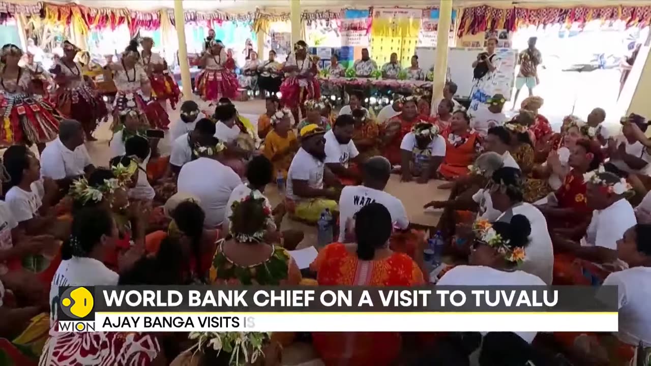 World Bank Chief Ajay Banga visits Tuvalu as it battles rising sea levels | WION