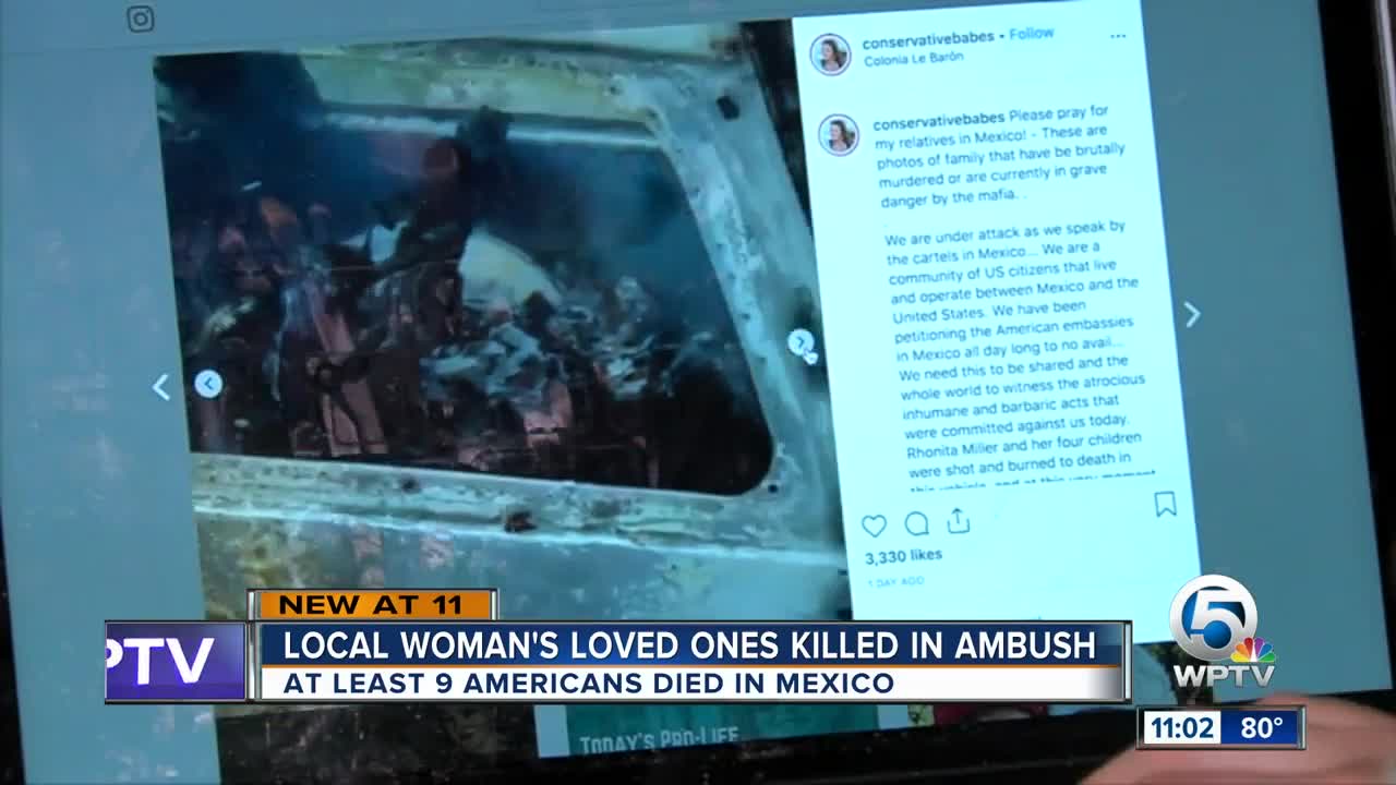 Local woman's loved ones killed in ambush