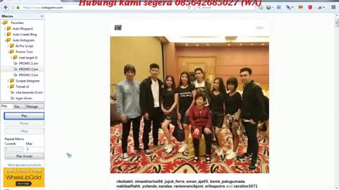 Imacros Auto Comment Instagram