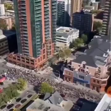 Alberta protest of mandatory Vaccines