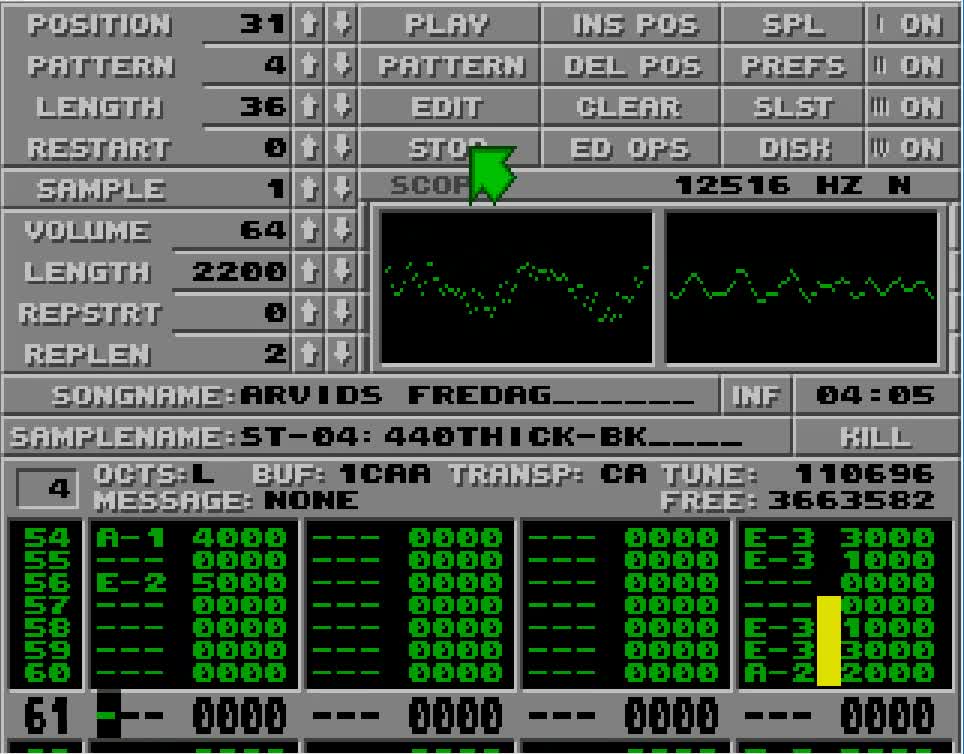 Amiga and Atari ST Protracker Music Mods - Arvids Fredag