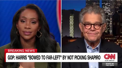 Hilarious _ Al Franken reacts to GOP criticism of Kamala Harris and Tim Walz
