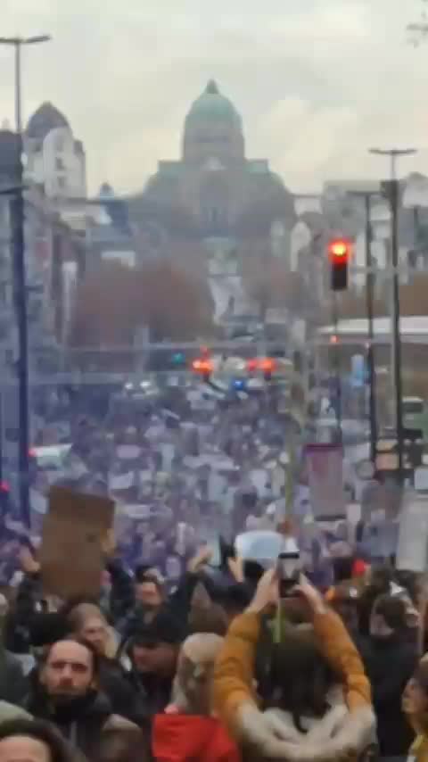 Belgium: Massive vaccine passport protest Nov. 21, 2021