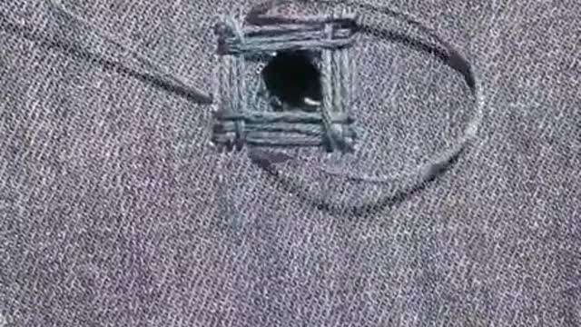 Fix holes in clothing👏