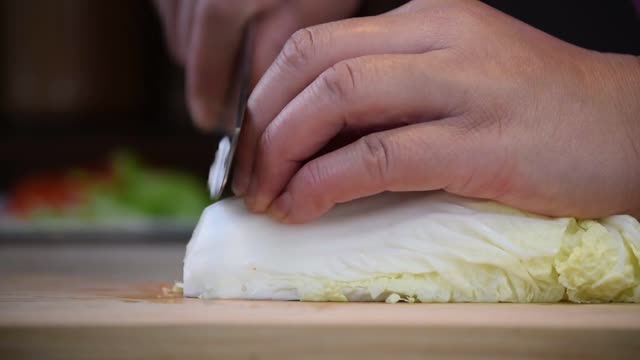 Slice Chinese Cabbage Food Cuisine Vegetable