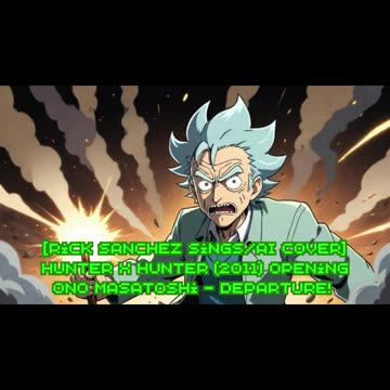 [Rick Sanchez sings/AI Cover] Hunter x Hunter (2011) ハンター×ハンター Opening Ono Masatoshi - departure!