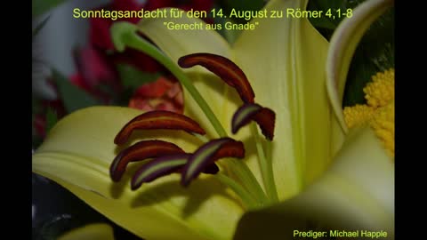 Sonntagsandacht für den 14. August zu Römer 4,1-8