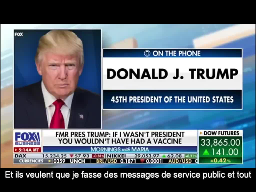 Trump : Je suis le père du vaccin (remix) (VOST)