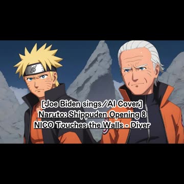 [Joe Biden sings/AI Cover] Naruto: Shippuden Opening 8 NICO Touches the Walls - Diver