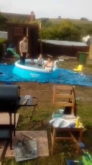 Oreo: Daddy daddy daddy can I join you in the pool?