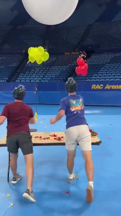 Javelin Balloon Pop Racing Is INTENSE!!