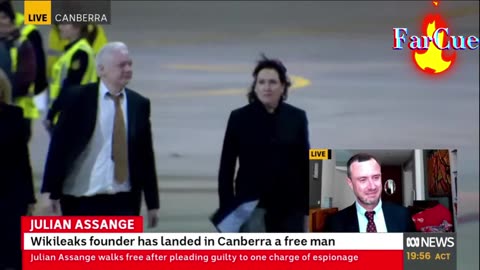 Julian Assange's arrival home