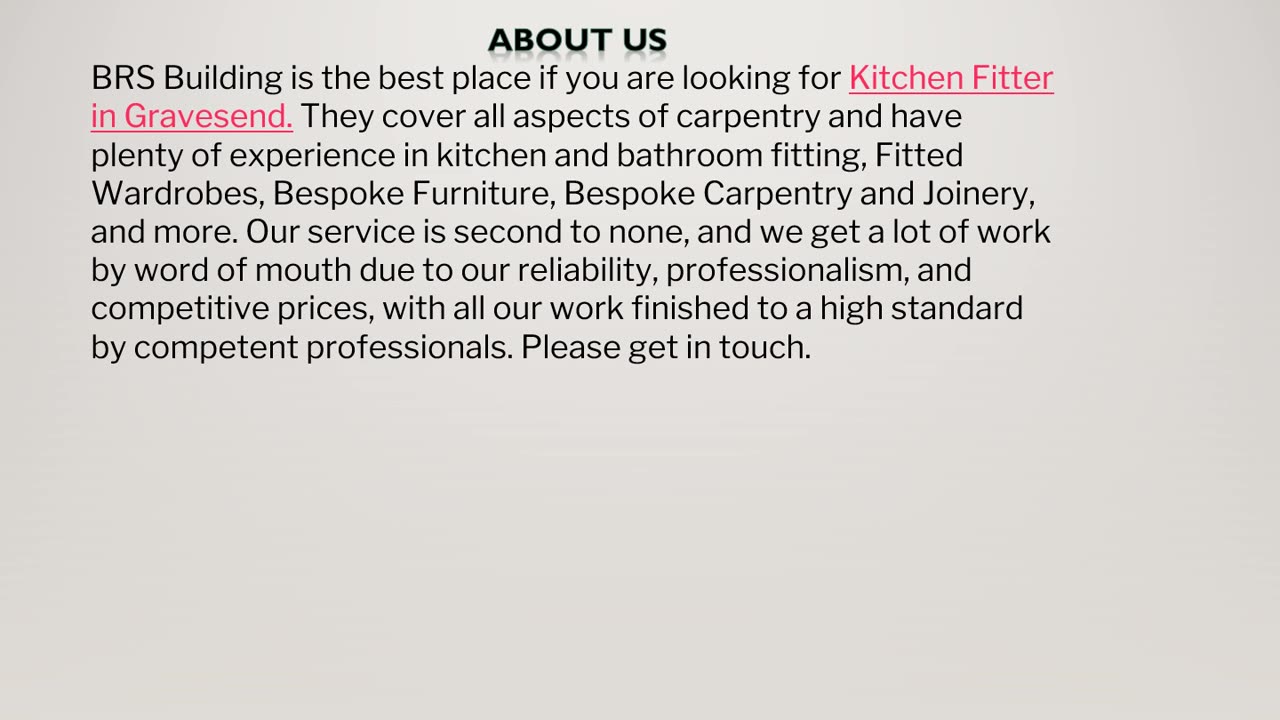 The best Kitchen Fitter in Gravesend.