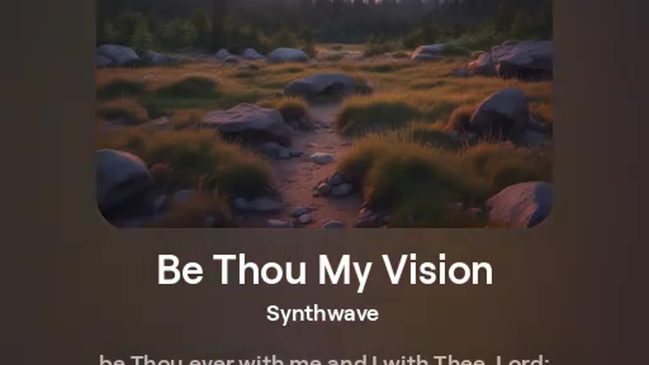 Be Thou My Vision