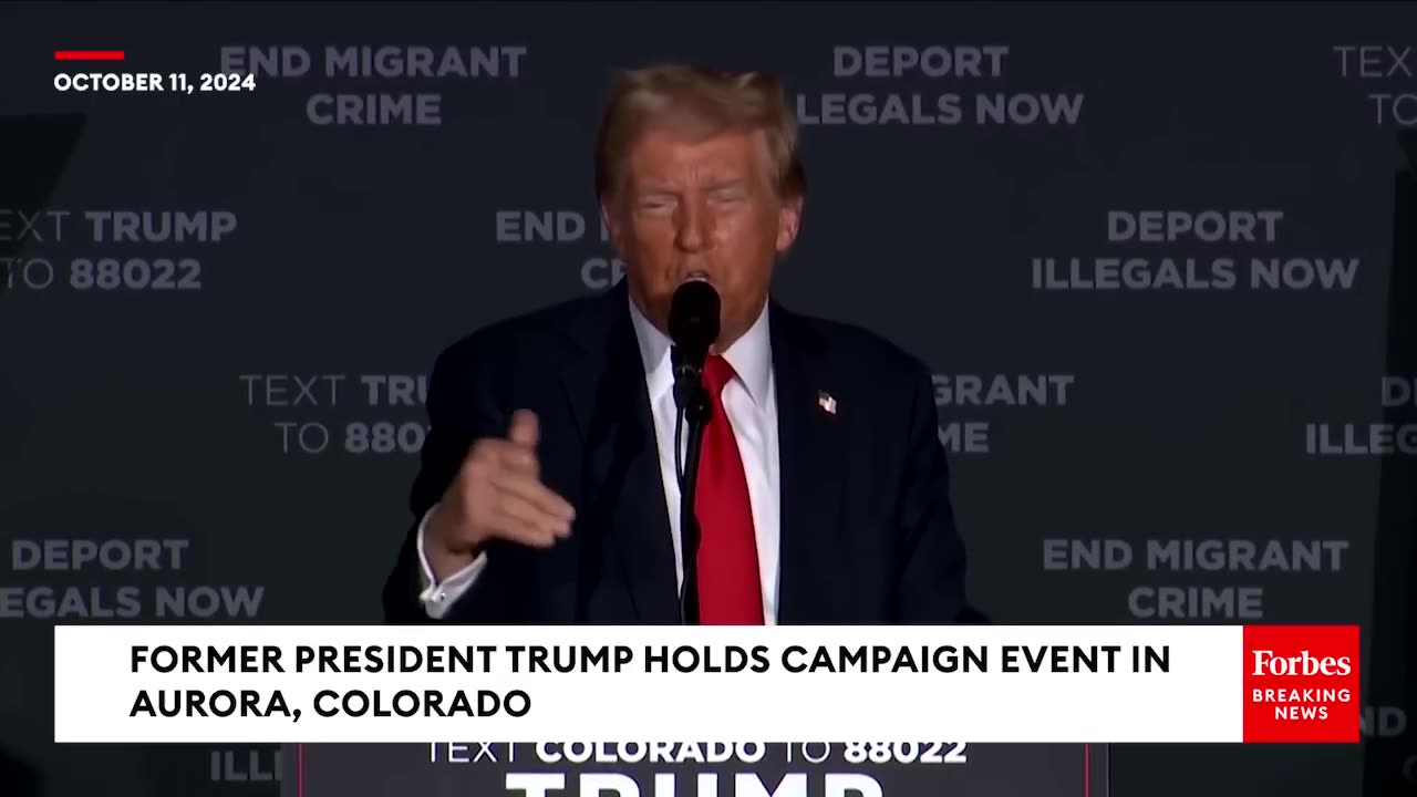 Trump Slams Illegal Immigration, Vows To 'Rescue Aurora' In Blistering Tirade