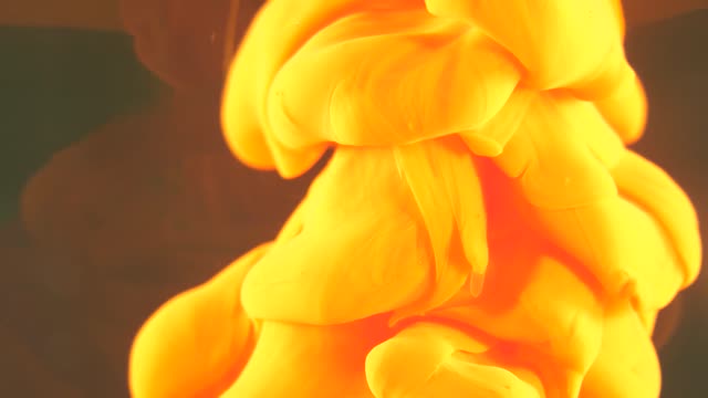 Yellow Paint Forms In Different Shape When Exposed