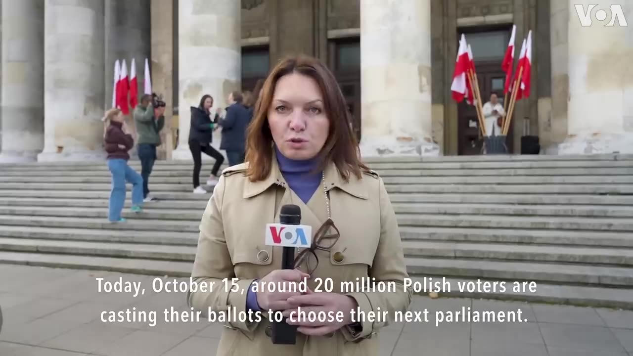 VOA's Myroslava Gongadze Reports on Polish Election | VOA News