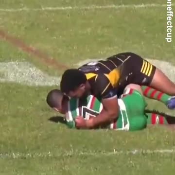 Sydney tradie Semisi Kioa's epic tackle in NSW Cup
