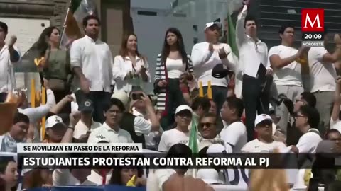 Trabajadores del Poder Judicial vuelven a protestar en NL; realizan marcha