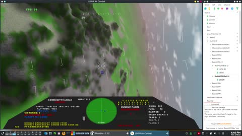 Linux Air Combat, Blake's Msn Lincoln vs Hank & J-Bird 220718