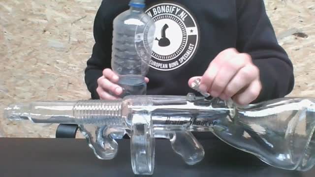 Tommy Gun Bong (Thompson Submachine Gun Bong) Brain Shooter by 'Black Leaf'