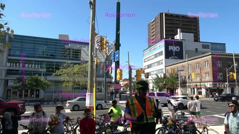 Memorial (ghost bike) ride for Brian Armstrong (you never ride alone) - Matt Cohen to High Park