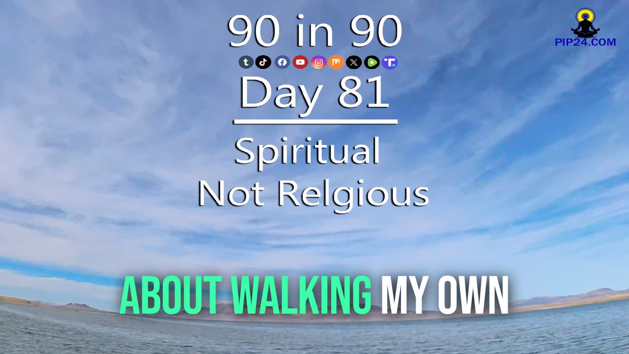 90 in 90 - Day 81 - Spiritual Not Religious