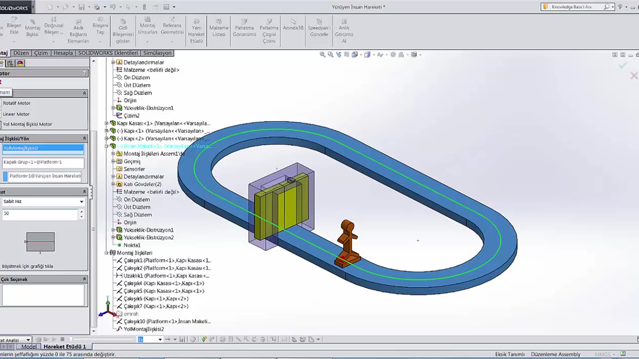 Solidworks Motion Analysis Sensör