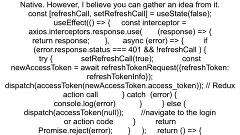 How to stop infinite loop in axios interceptors