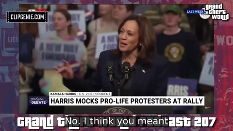 Kamala mocks Christian at rally