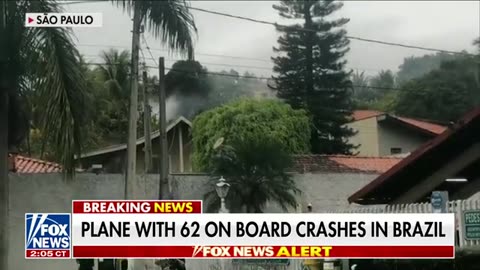 Plane with 62 passengers spirals and crashes in Brazil