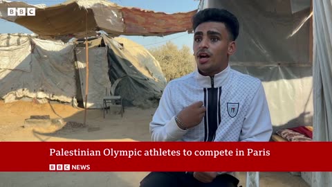 The Palestinian Olympic athletes competing in Paris 2024 | BBC News