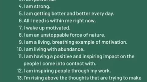 Good morning affirmations