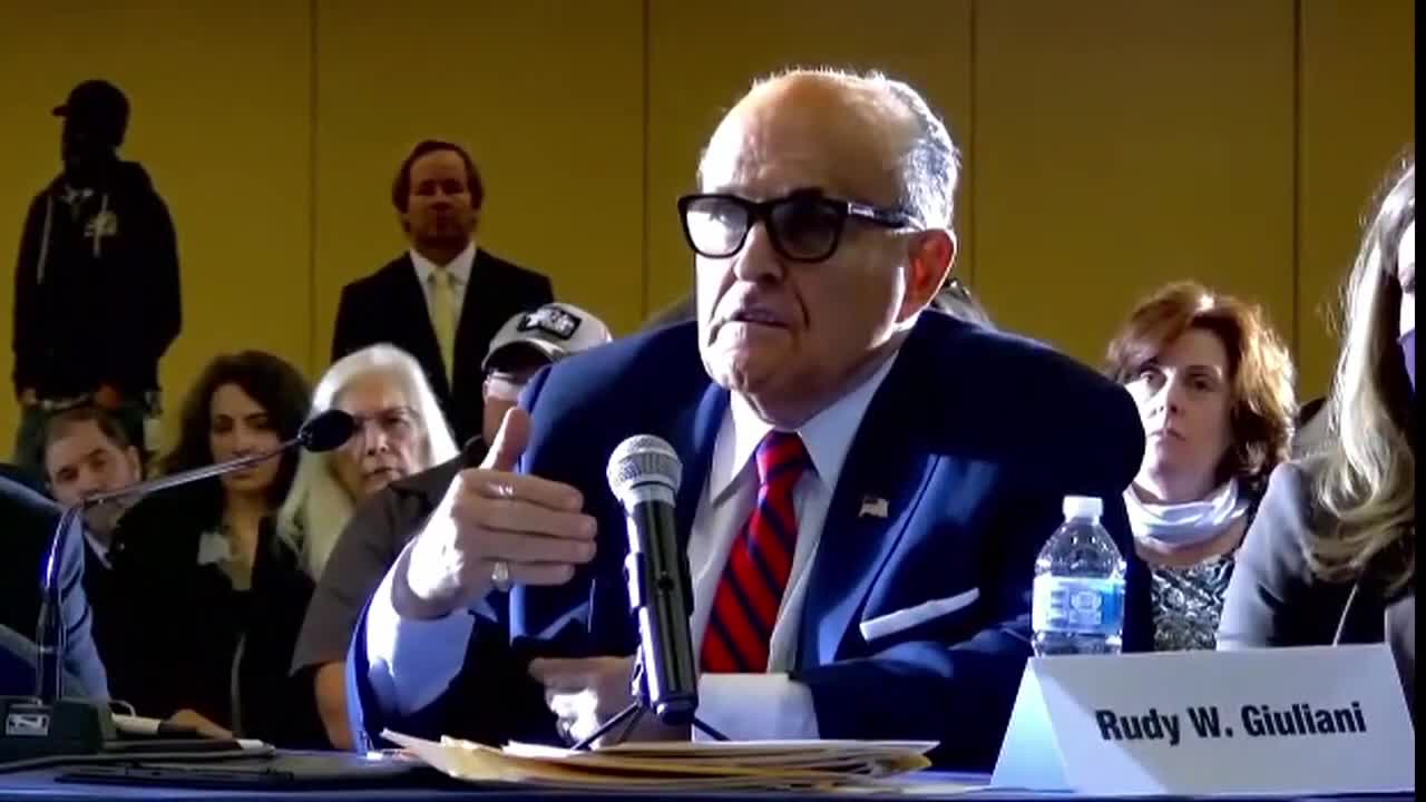 Paul Schemel Asks Rudy Giuliani if There Are Affidavits of Whistleblowers During Election Hearing