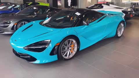 2022 mcLaren 720s spider aqua blue first look