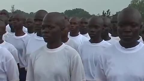 Nigerian Army Recruits on Training