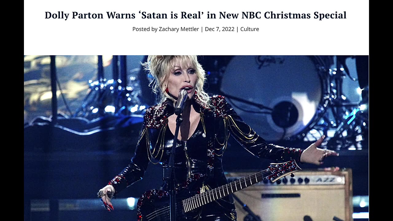 THE DEVIL'S DOLLY! THE ELITE'S ARE NOW PUSHING AGELESS ROCK STAR DOLLY PARTON TO