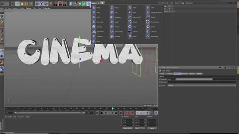 C4D text title LOGO copy cool effect tutorial, detailed teaching