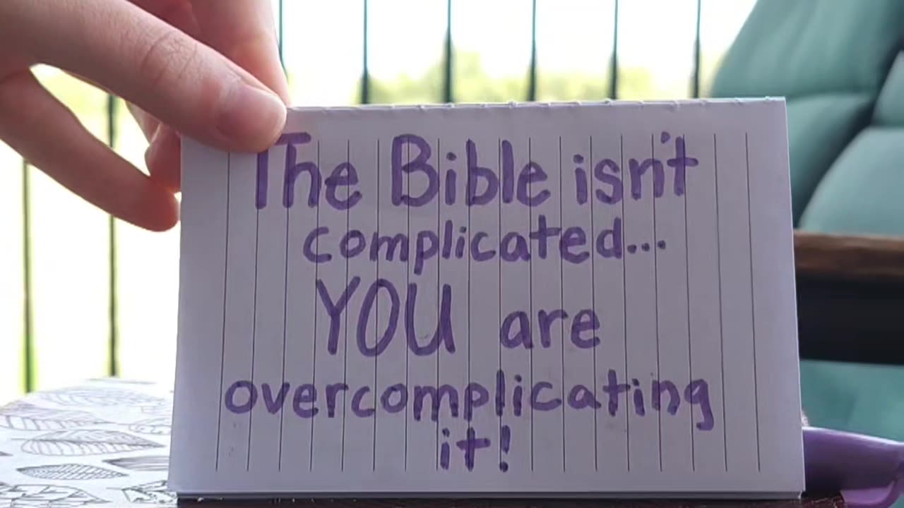 So how do you simplify your Bible reading? Let's talk!