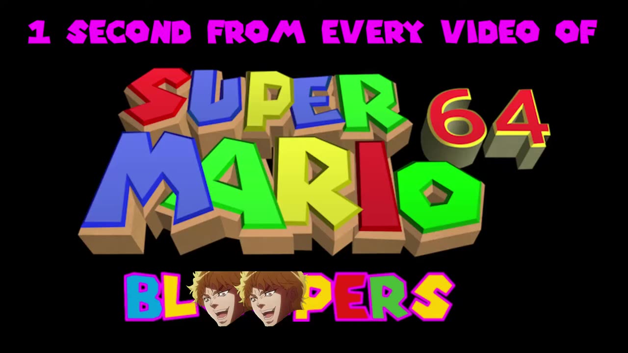 1 Second From Every Video of Super Mario 64: Bloopers